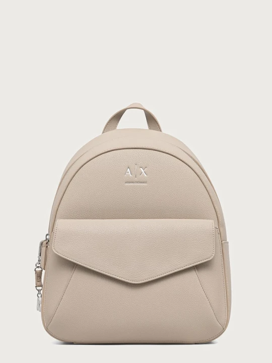 Zdjęcie produktu Armani Exchange plecak damski z imitacji skóry beżowy