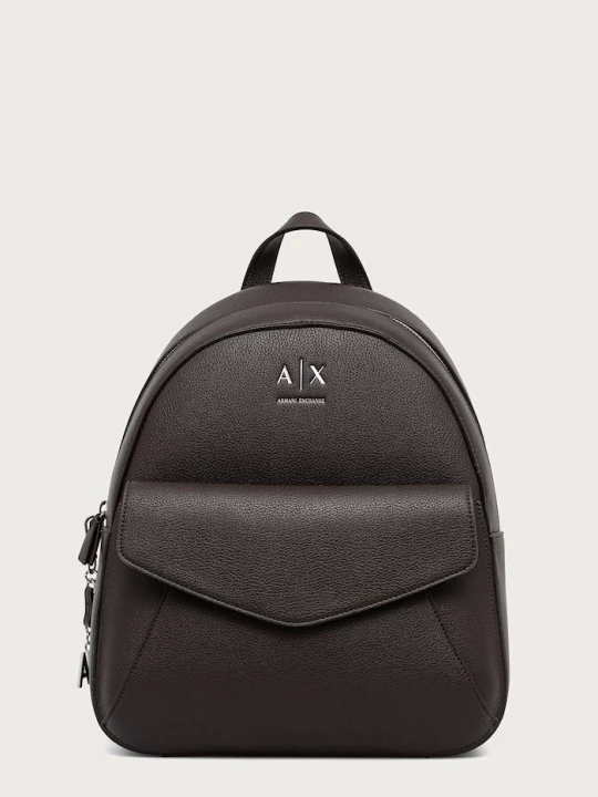 Zdjęcie produktu Armani Exchange plecak damski z imitacji skóry brązowy
