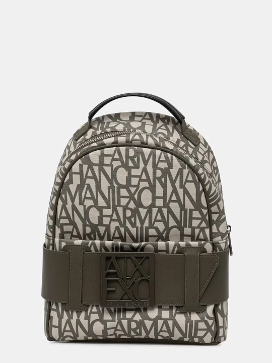 Zdjęcie produktu Armani Exchange plecak miejski damski z imitacji skóry zielony