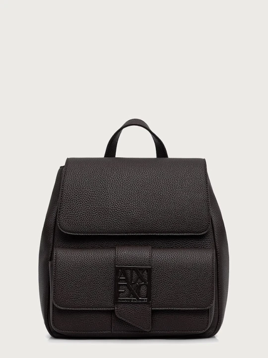 Zdjęcie produktu Armani Exchange plecak miejski damski z imitacji skóry brązowy