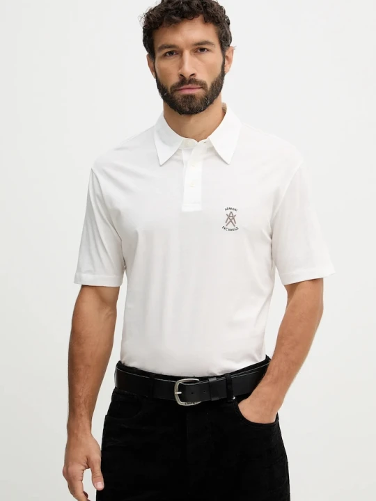 Zdjęcie produktu Armani Exchange polo bawełniane beżowy