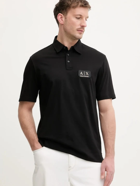 Zdjęcie produktu Armani Exchange polo bawełniane czarny