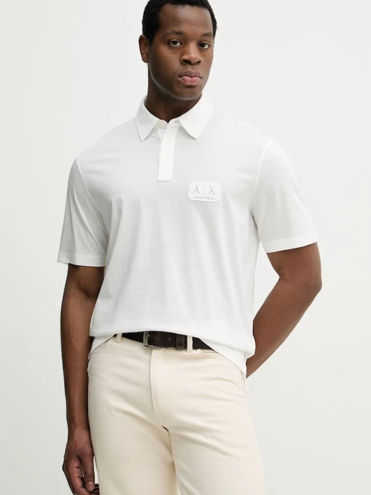 Zdjęcie produktu Armani Exchange polo bawełniane beżowy