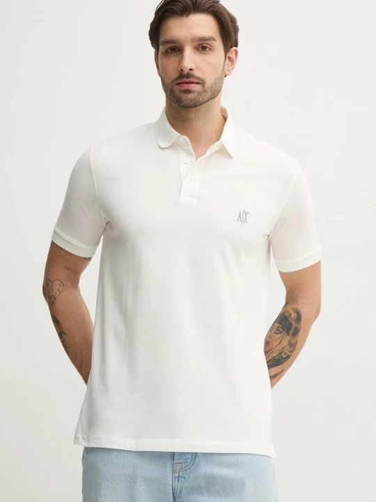 Zdjęcie produktu Armani Exchange polo bawełniane biały