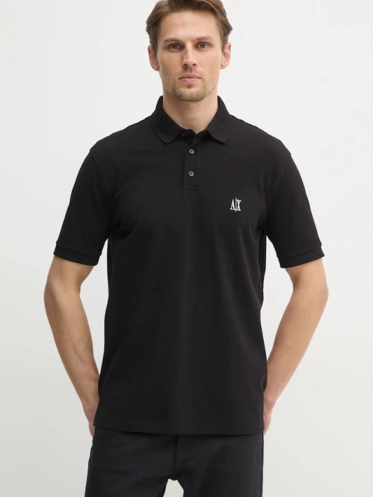Zdjęcie produktu Armani Exchange polo bawełniane czarny