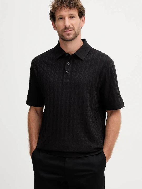 Zdjęcie produktu Armani Exchange polo bawełniane czarny