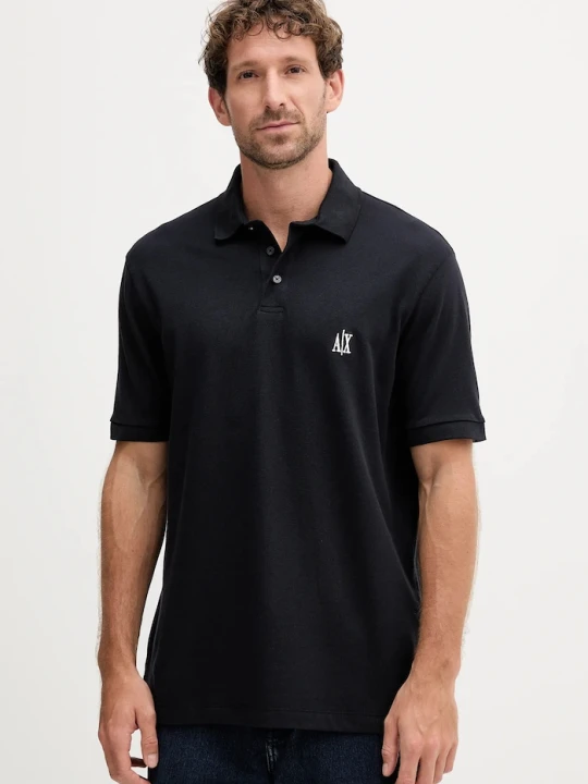 Zdjęcie produktu Armani Exchange polo bawełniane granatowy