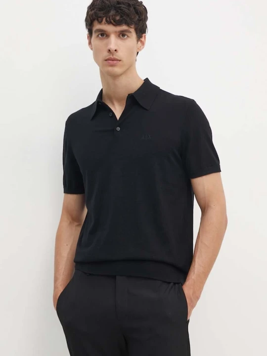 Zdjęcie produktu Armani Exchange polo bawełniane czarny