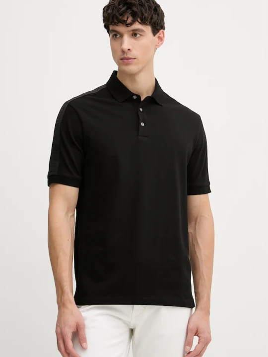 Zdjęcie produktu Armani Exchange polo męskie bawełniane czarny