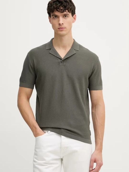 Zdjęcie produktu Armani Exchange polo męskie bawełniane zielony