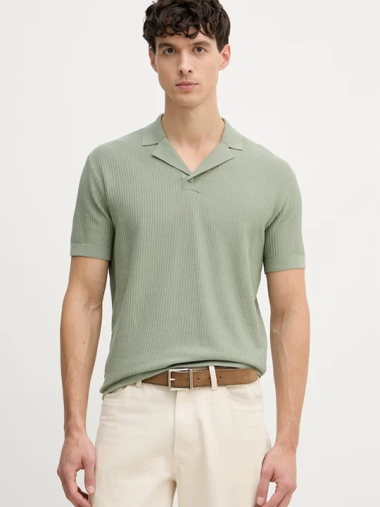 Zdjęcie produktu Armani Exchange polo męskie bawełniane zielony