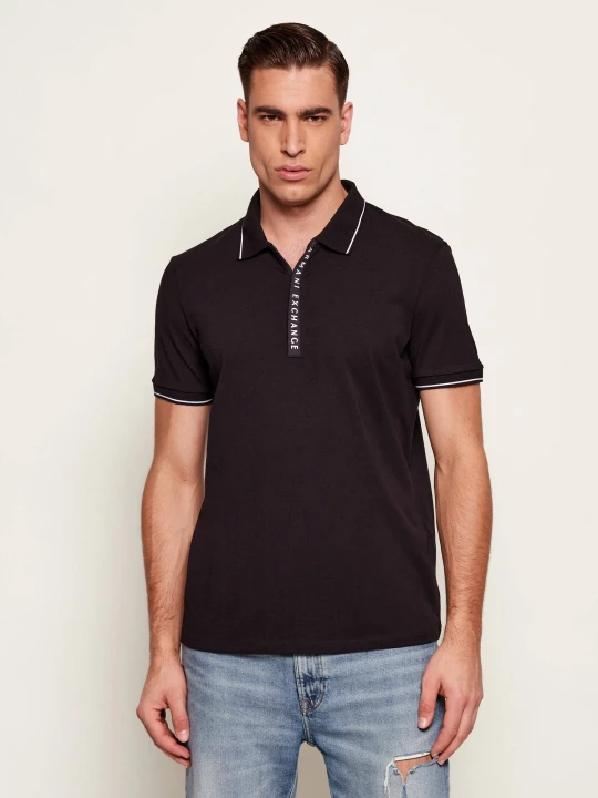 Zdjęcie produktu Armani Exchange Polo | Regular Fit czarny
