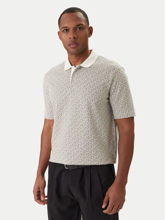 Zdjęcie produktu Armani Exchange Polo XM000736 AF10819 F1165 Écru Regular Fit Kremowy