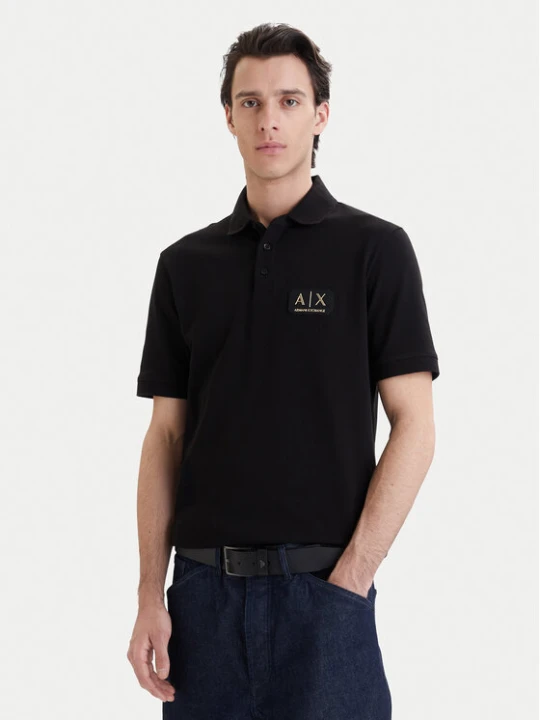 Zdjęcie produktu Armani Exchange Polo XM002231 AF10366 UC001 Czarny Regular Fit