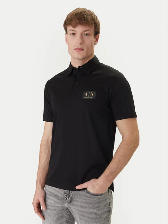 Zdjęcie produktu Armani Exchange Polo XM002232 AF10364 UC001 Czarny Regular Fit