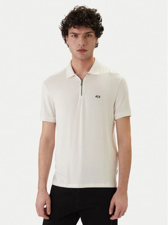 Zdjęcie produktu Armani Exchange Polo XM002372 AF21936 U0009 Biały Regular Fit