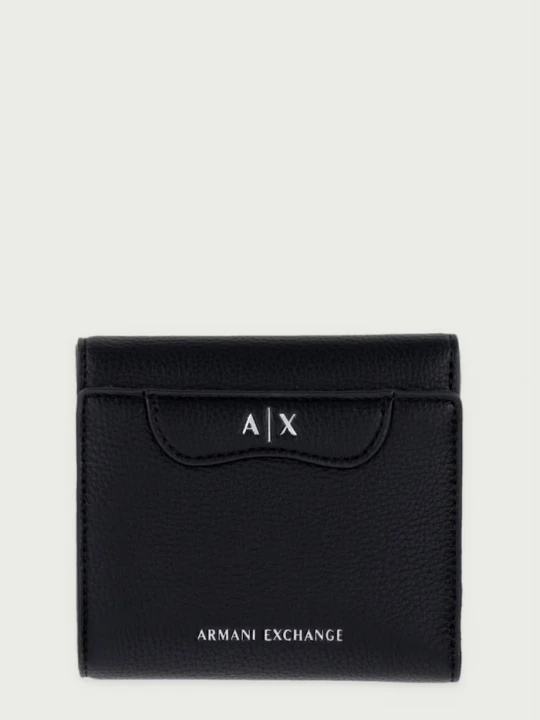 Zdjęcie produktu Armani Exchange portfel damski z imitacji skóry czarny