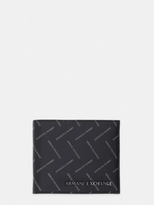 Zdjęcie produktu Armani Exchange portfel męski z imitacji skóry czarny