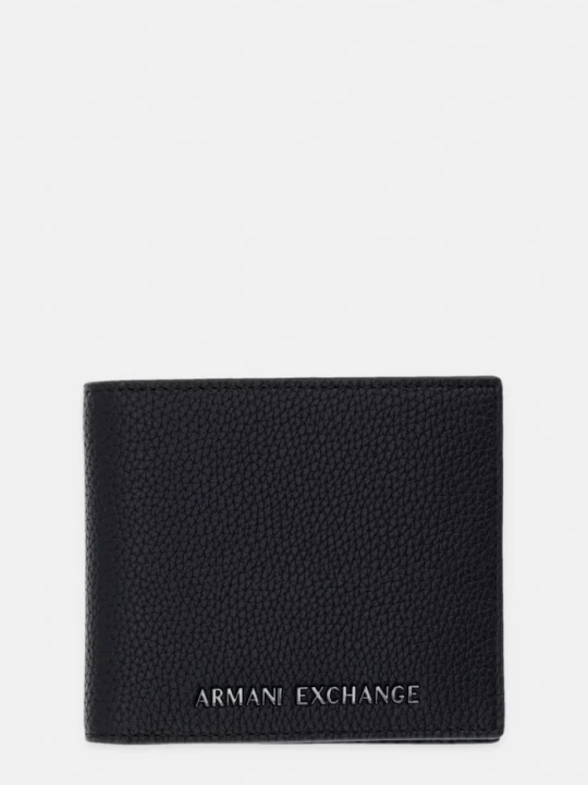 Zdjęcie produktu Armani Exchange portfel męski z imitacji skóry czarny