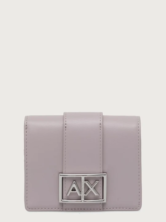 Zdjęcie produktu Armani Exchange portfel z imitacji skóry różowy
