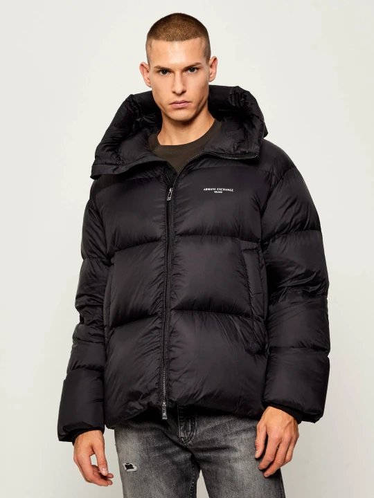 Zdjęcie produktu Armani Exchange Puchowa kurtka | Regular Fit czarny