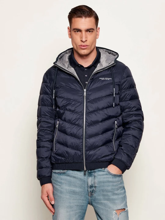 Zdjęcie produktu Armani Exchange Puchowa kurtka | Regular Fit granatowy