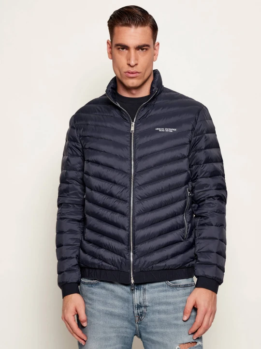 Zdjęcie produktu Armani Exchange Puchowa kurtka | Regular Fit granatowy