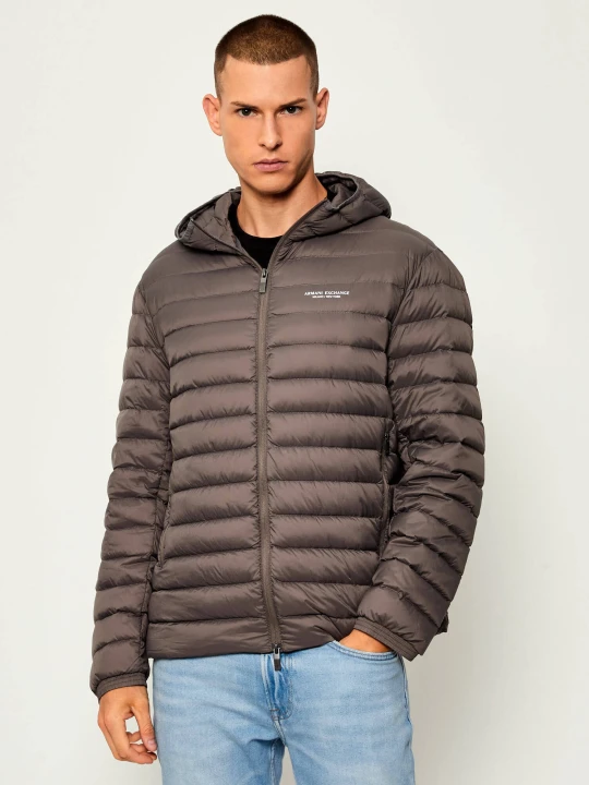 Zdjęcie produktu Armani Exchange Puchowa kurtka | Regular Fit szary