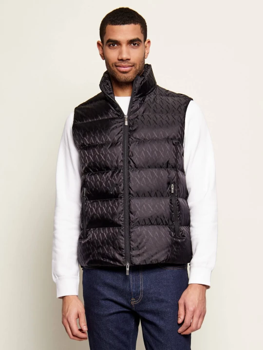 Zdjęcie produktu Armani Exchange Puchowy bezrękawnik | Regular Fit czarny