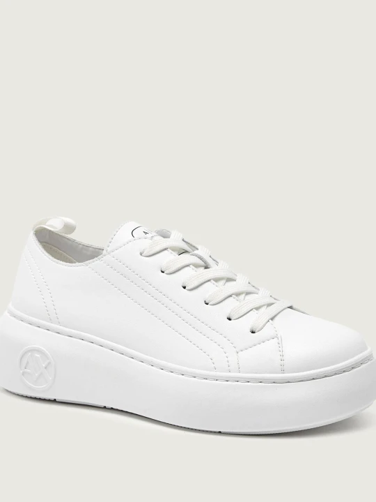 Zdjęcie produktu Armani Exchange Skórzane sneakersy biały