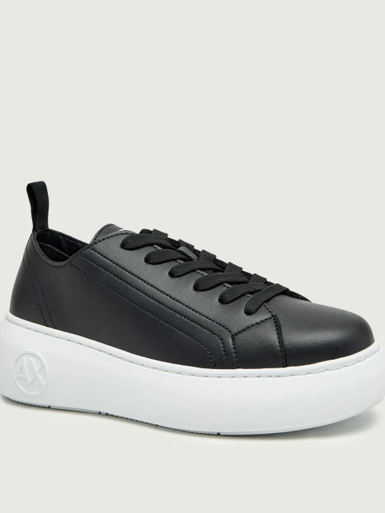 Zdjęcie produktu Armani Exchange Skórzane trampki czarny