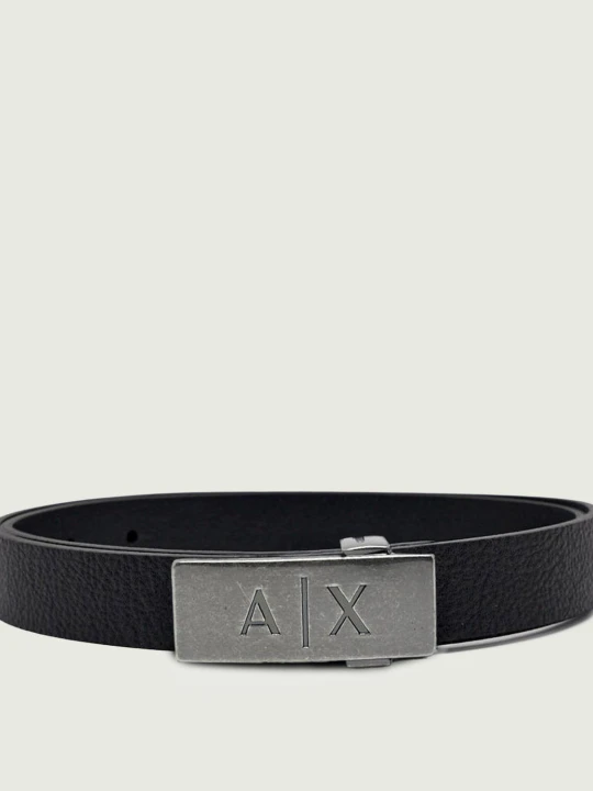 Zdjęcie produktu Armani Exchange Skórzany pasek czarny