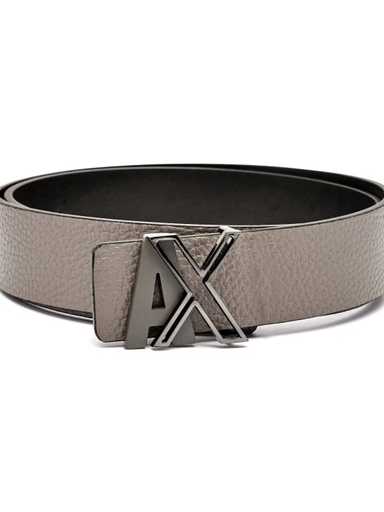 Zdjęcie produktu Armani Exchange Skórzany pasek szary