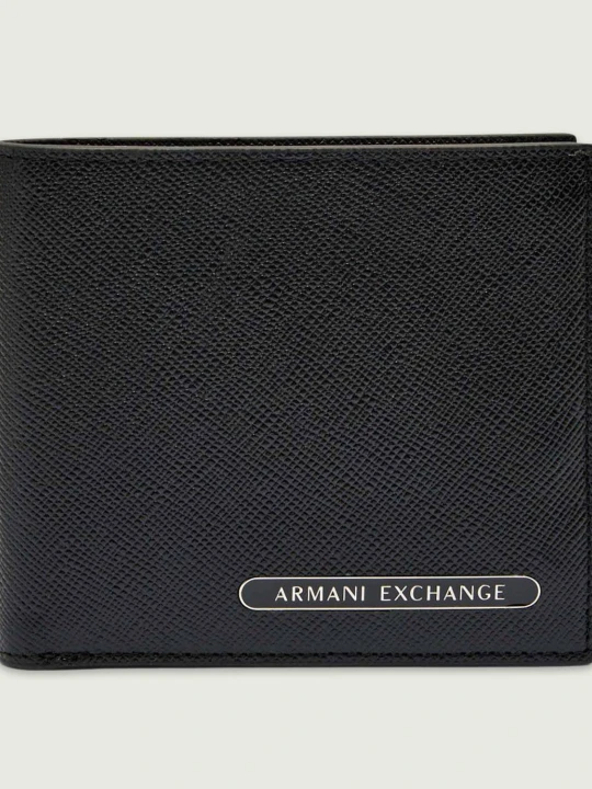 Zdjęcie produktu Armani Exchange Skórzany portfel czarny