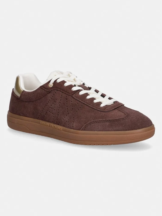 Zdjęcie produktu Armani Exchange sneakersy damskie zamszowe brązowy