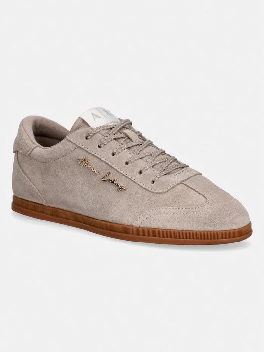 Zdjęcie produktu Armani Exchange sneakersy damskie zamszowe beżowy