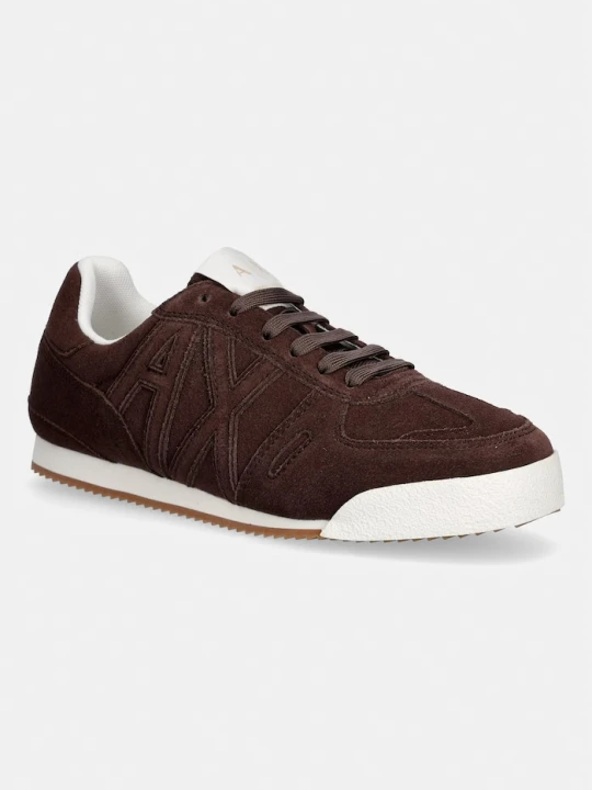 Zdjęcie produktu Armani Exchange sneakersy damskie zamszowe brązowy