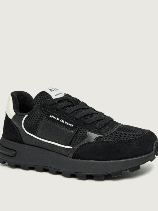 Zdjęcie produktu Armani Exchange Sneakersy | z dodatkiem skóry czarny