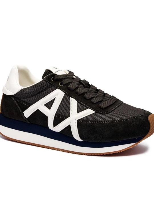 Zdjęcie produktu Armani Exchange Sneakersy | z dodatkiem skóry grafitowy