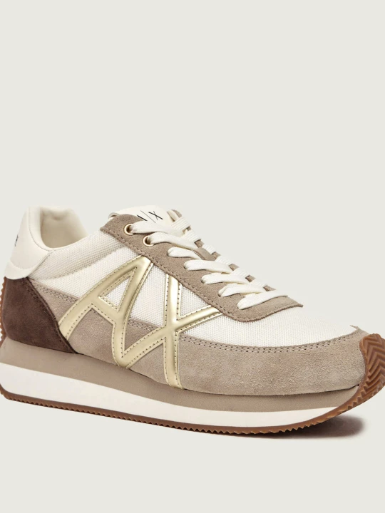 Zdjęcie produktu Armani Exchange Sneakersy | zamsz beżowy