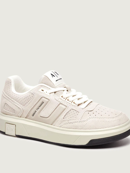 Zdjęcie produktu Armani Exchange Sneakersy | zamsz beżowy