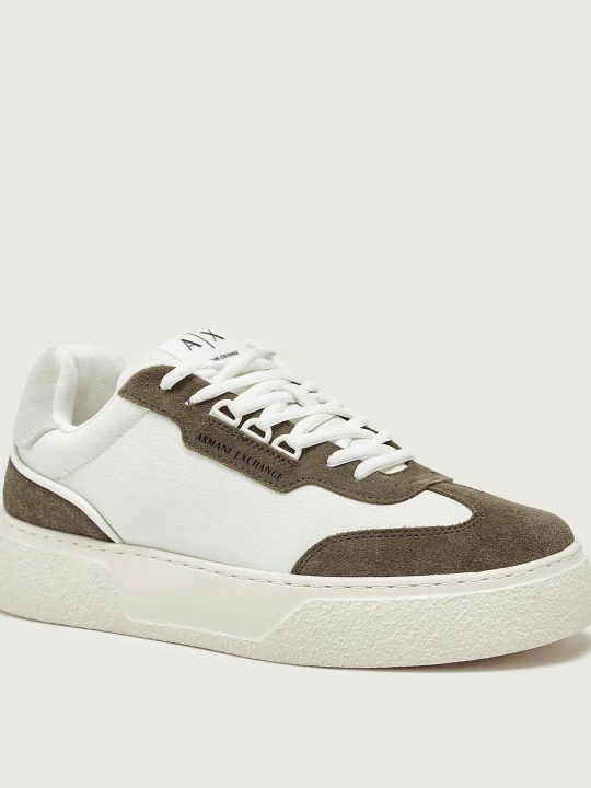 Zdjęcie produktu Armani Exchange Sneakersy | zamsz ecru