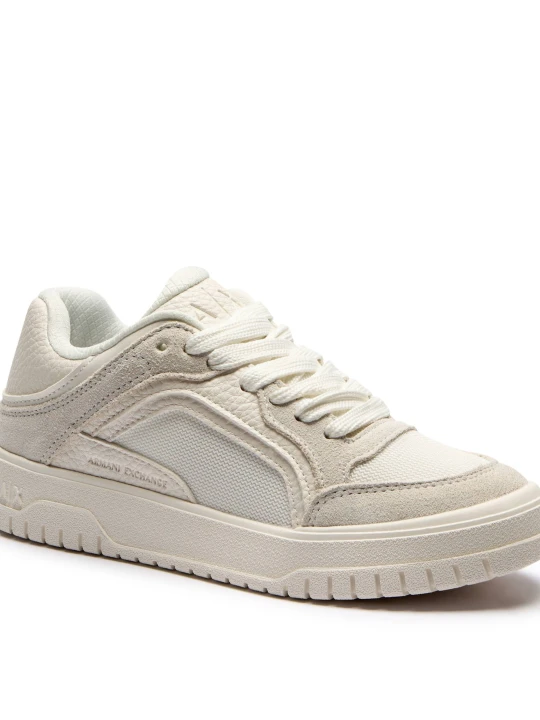 Zdjęcie produktu Armani Exchange Sneakersy | zamsz ecru