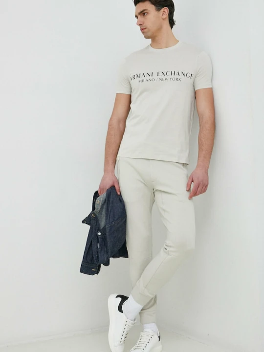 Zdjęcie produktu Armani Exchange spodnie dresowe zielony