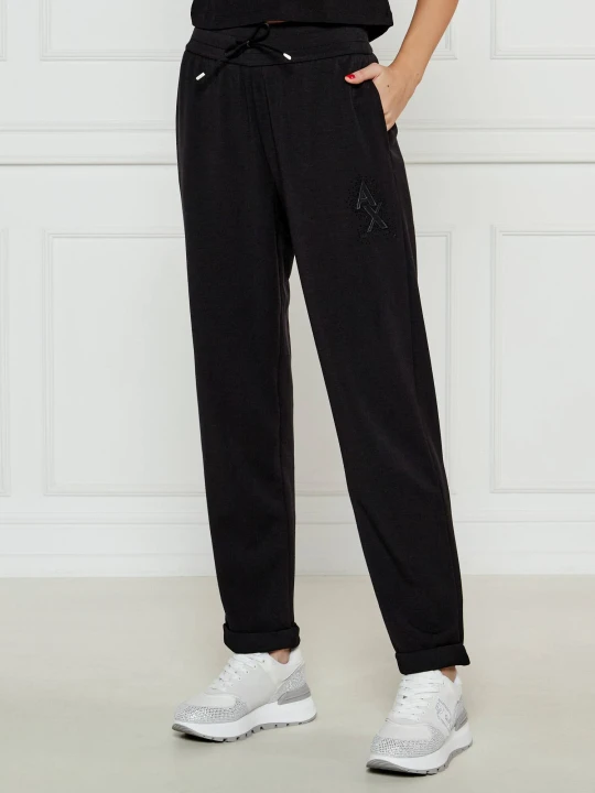 Zdjęcie produktu Armani Exchange Spodnie dresowe | Loose fit czarny