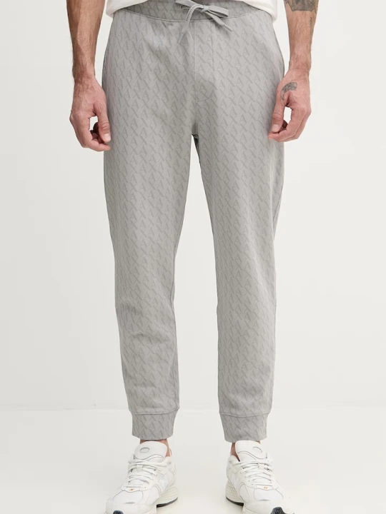 Zdjęcie produktu Armani Exchange spodnie dresowe męskie bawełniane szary