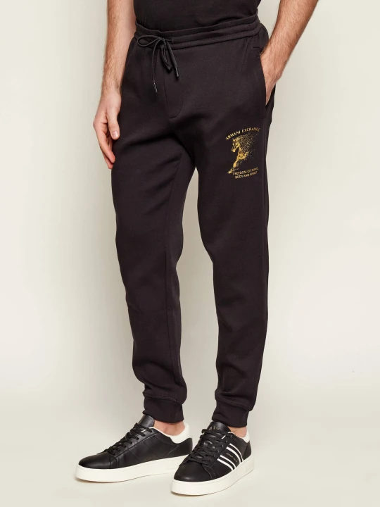 Zdjęcie produktu Armani Exchange Spodnie dresowe | Regular Fit czarny