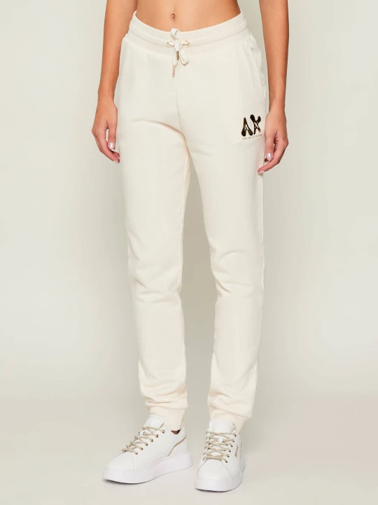 Zdjęcie produktu Armani Exchange Spodnie dresowe | Regular Fit kremowy