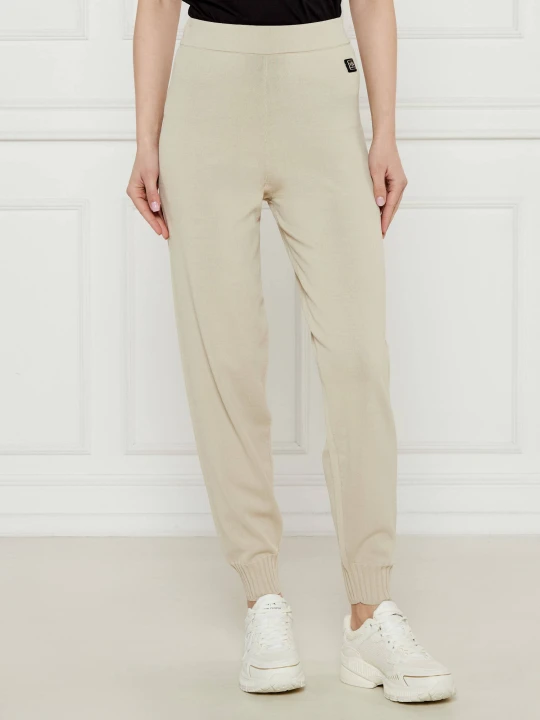 Zdjęcie produktu Armani Exchange Spodnie dzianinowe | Regular Fit beżowy