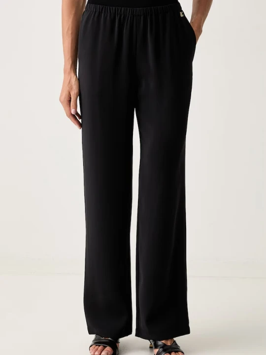 Zdjęcie produktu Armani Exchange spodnie straight damskie czarny